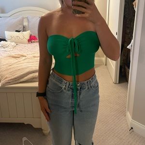 Green Knit Top